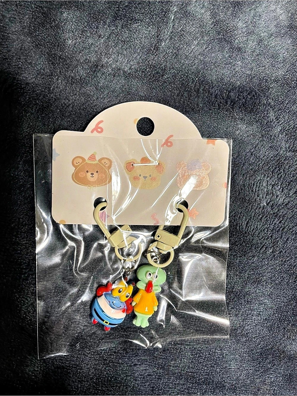 SpongeBob Kids Multicolor & Yellow Zipper Pull Charm Accessory Set